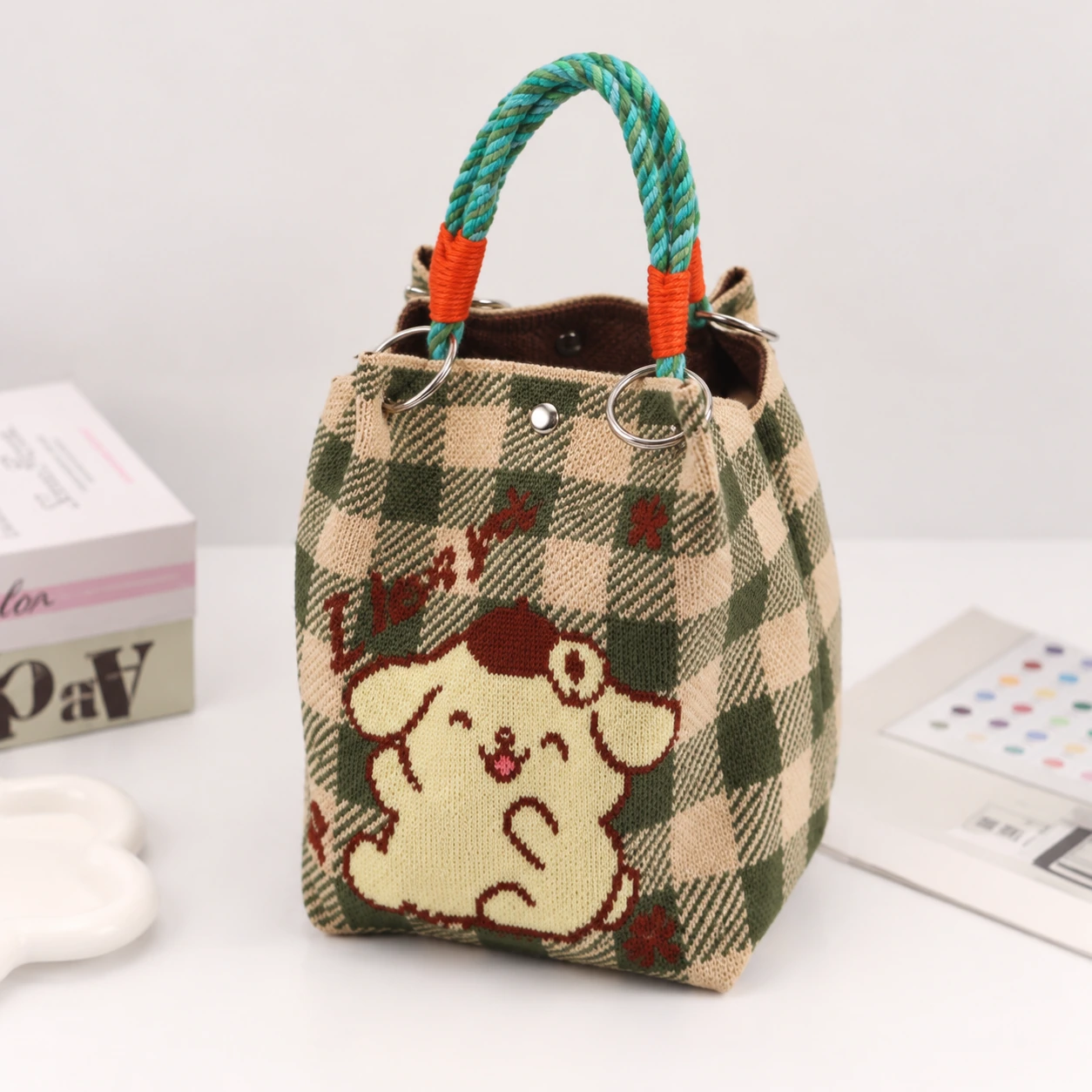 Gingham Puppy — AI-enhanced product image