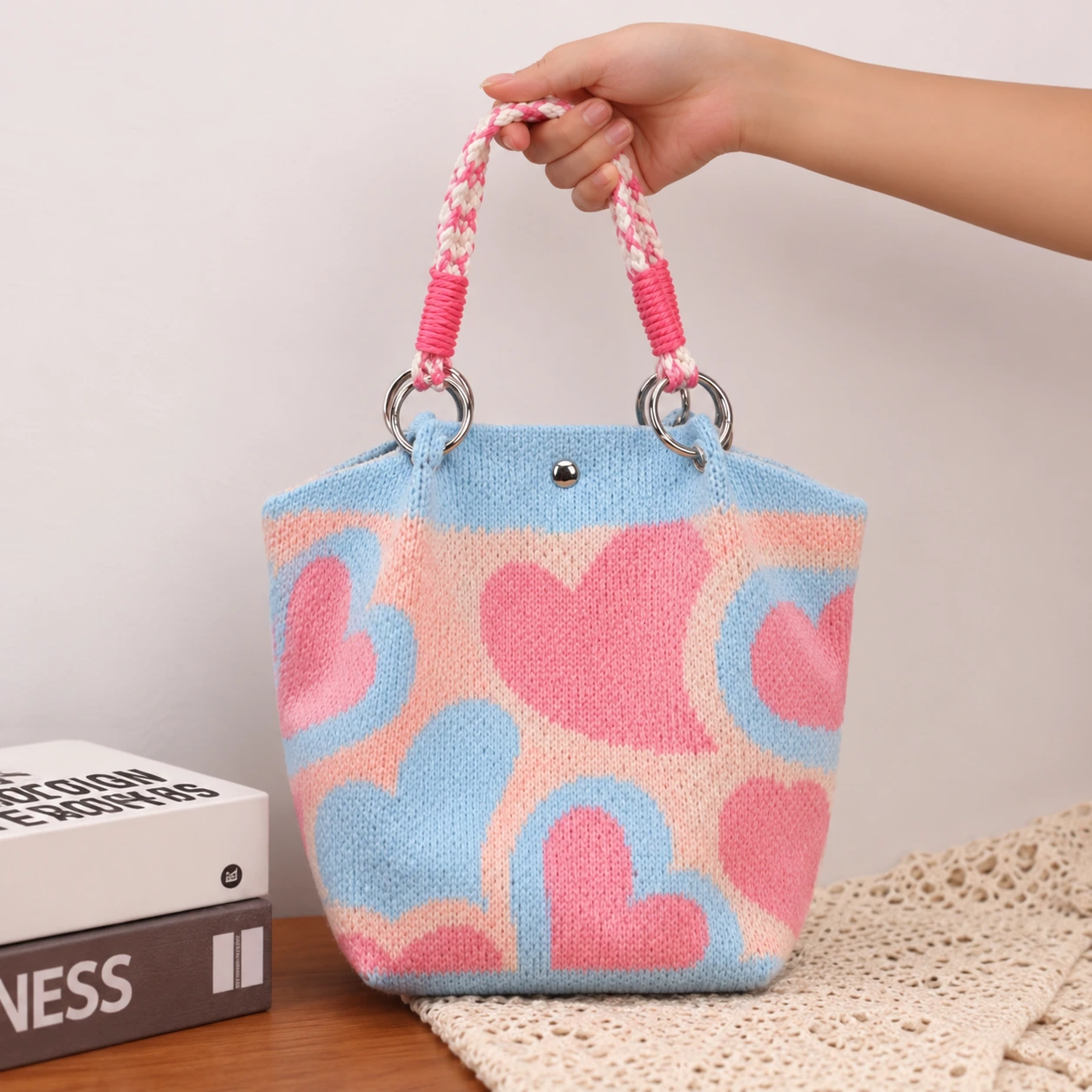 Pastel Hearts — AI-enhanced product image