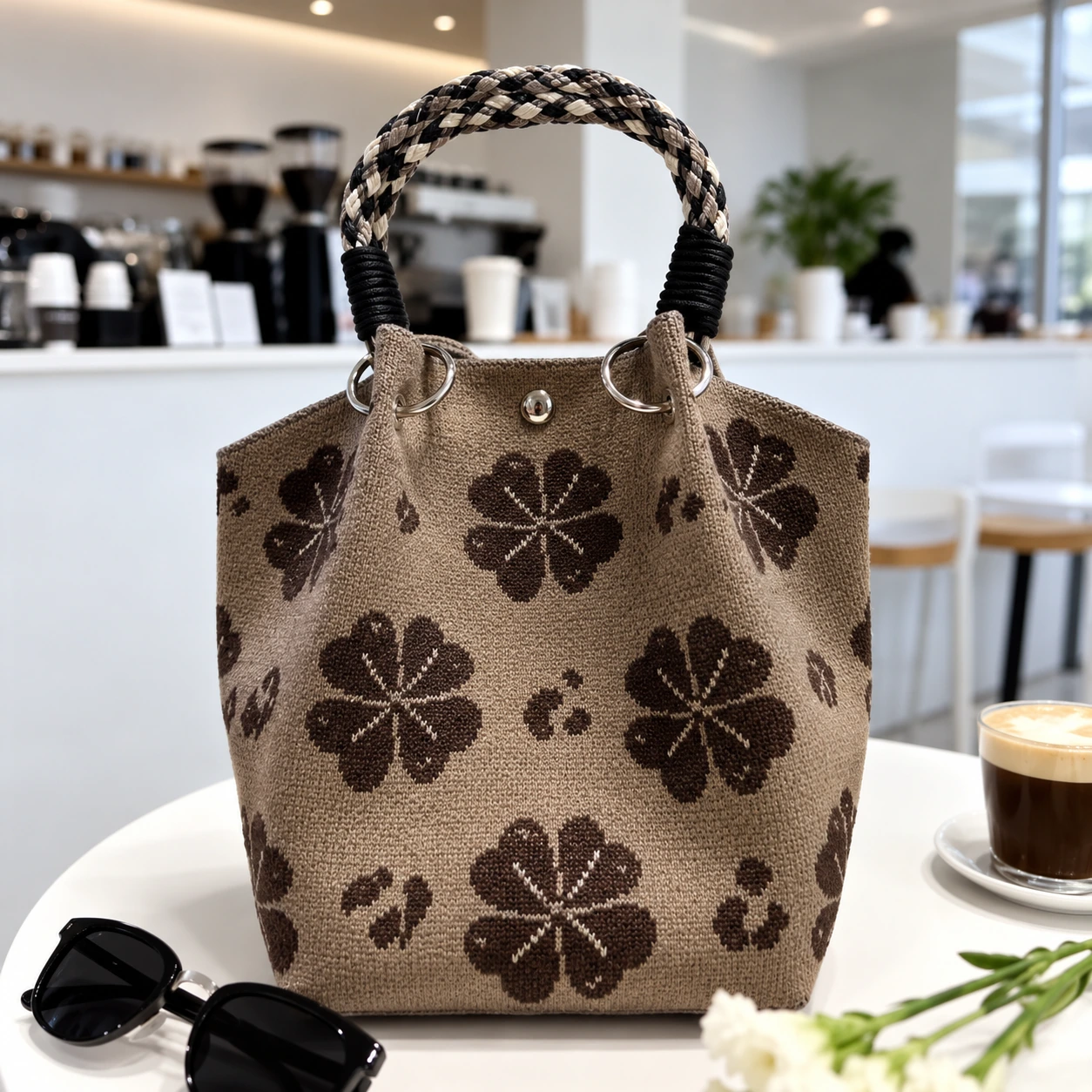 Taupe Clover — AI-enhanced product image